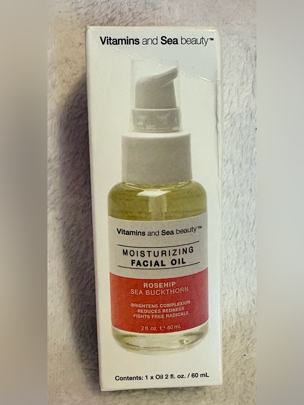 Vitamins and Sea Beauty Moisturizing Facial Oil - Rosehip Sea Buckthorn (Green)
